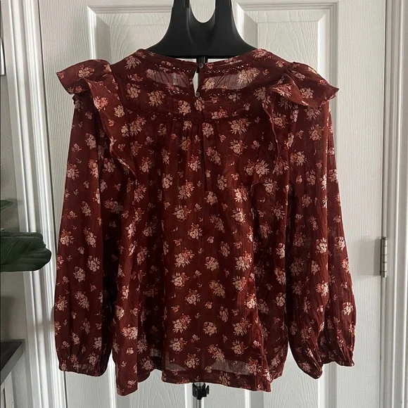 Madewell Ruffle top Homestead Bouquet size M - Picture 5 of 14